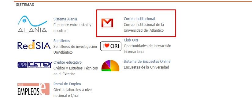 acceso gmail uniatlÃ¡ntico