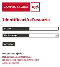 acceso correo institucional universidad Pompeu Fabra