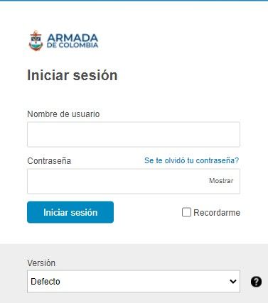 formulario acceso correo electrónico armada nacional de colombia